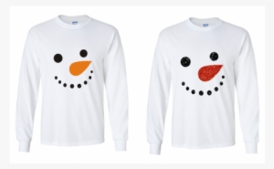 Snowman Face Long Sleeved T Shirt - Tiger #1188839