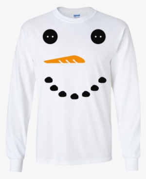 Snowman Face Long Sleeve Ultra Cotton Tshirt - Tshirt Unisex #1189002
