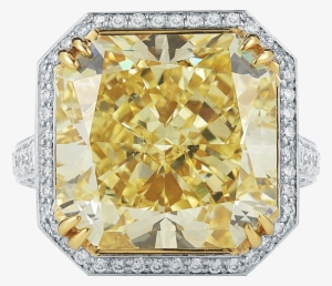 10 Carat Intense Fancy Yellow Diamond Ring - Pittsburgh #1189091