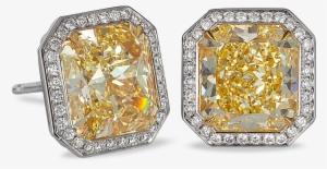 Yellow Diamond Stud Earrings - Kays Yellow Diamond Earrings #1189165