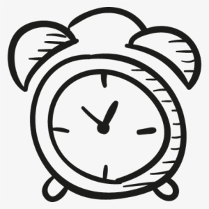 Draw Alarm Clock Vector - Alarm Clock Drawing Png #1189869