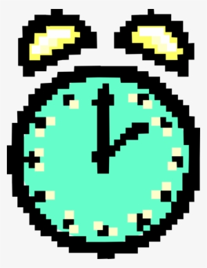 Vector Illustration Of Alarm Clock As Pixelated Bitmap - Circle #1190045