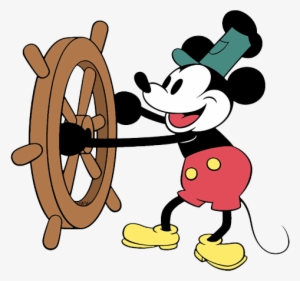 Classic Mickey Mouse Clip Art - Mickey Mouse Logo Steamboat Willie #1190721