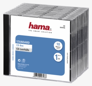 Standard Cd Jewel Case, Pack Of 10, Transparent/black - Hama Storage Cd Jewel Case - Black, Transparent #1190783