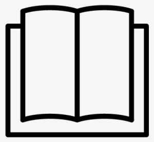 Open Book Vector - Libros Negros Png #1190837