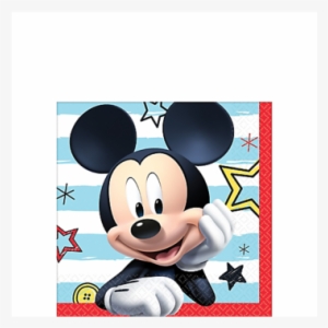 Mickey On The Go Birthday Beverage Napkins, 5" - Mickey Mouse 18 Balloon #1191037