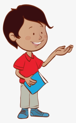 Niño Habla Con Libro En Mano #1193144