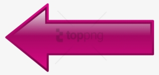 L Shaped Arrow Pink Filled - Purple Left Arrow #1193551