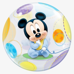 Disney Baby Mickey Mouse Bubble Balloon - Baby Mickey Mouse Balloons #1193654