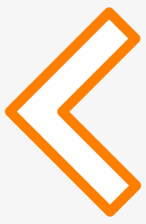 Left Arrow Orange Png #1193745