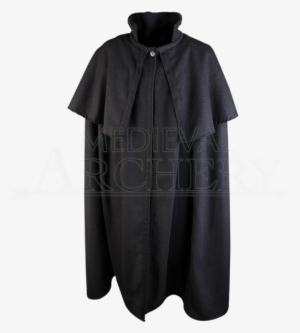 Wool Bron Cloak With Mantle - Cloak With Mantle #1193775