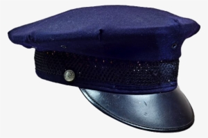 Fun Vintage Cop Hat In Dark Blue - Police Hat Transparent Background #1194094
