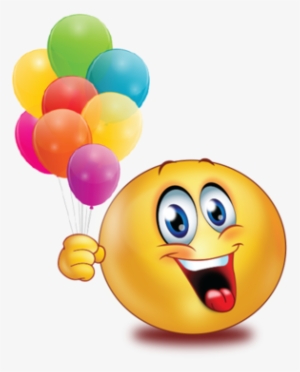 Happy With Balloons - Smiley Face Waving Goodbye #1194125