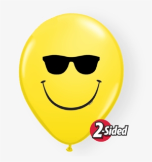 $21 - - 11" Yellow 50 Count Smile Face Sunglasses - Mylar Balloons #1194302