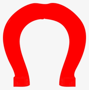 Red Upside Down Horseshoe Logo - Logo With Red Horseshoe #1194484