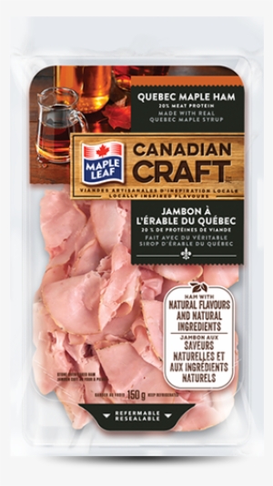 Maple Leaf Canadian Craft™ Québec Maple Ham Sliced - Maple Leaf Foods Canadian Craft #1194599