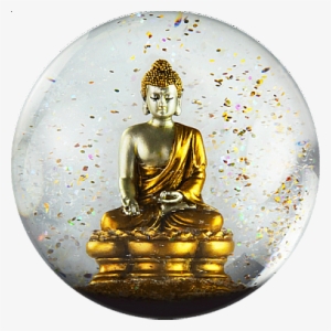 Snowglobes - Coolsnowglobes Gold Buddha Snow Globe #1195495