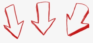 Img 3 Arrow Down Drawn - 3 Arrows Down #1197446