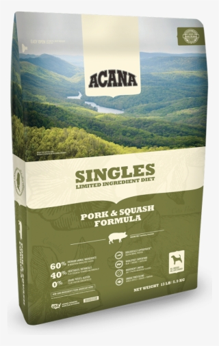 Acana Singles Limited Ingredient Diet Pork And Squash - Acana Dog Food #1197541