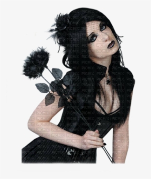 Kaz Creations Woman Femme Gothic Black - Gothic Woman Png #1197674