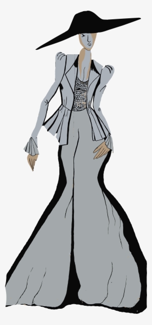 Free Clipart Of A Stylish Woman - Vintage Human Png #1198239