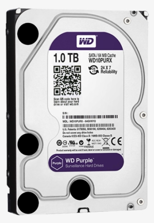 Purple Surveillance Hard Drive - Hdd Wd Purple 1tb #1198409