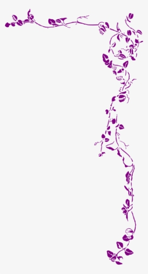 Decoration Flowers For Wedding Png Related - Leaf Border Black And White #1198764