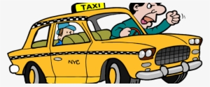 Banner Transparent Taxi Drawing Cartoon - Clip Art Taxi Driver #1198767