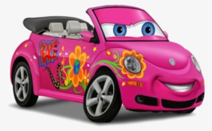 Detailed Purple Convertible Car Cartoon Isolated On - Pink Cartoon Car Png #1198873
