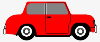 Car Automobile One Door Red Car Car Car Ca - Animated Image Of Car #1198876