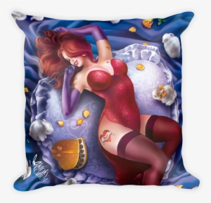 Jessica Rabbit Pin-up Girl Throw Pillow - Cushion #1199301