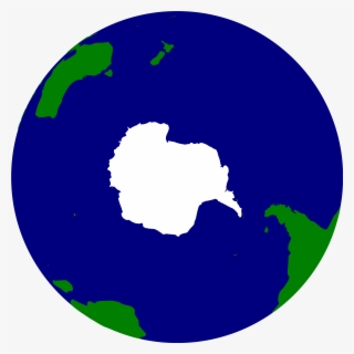 Earth Clipart Vector - Southern Hemisphere Of Earth #1199426