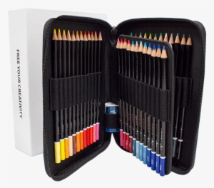 Premium 48 Colored Pencil Set With Case And Sharpener - Colorit Colored ...