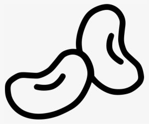 Bean Beans Food Vegetable Comments - Beans In Black And White Png #1199718
