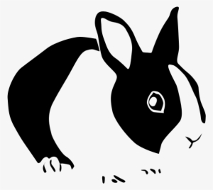 Rabbit Copy - Black And White Rabbit Silhouette #1199758