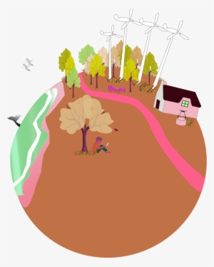 Living Earth Vector Clip Art - Klima Und Vegetationszonen Deckblatt #1199804