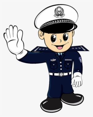 Cartoon Traffic Police Pattern Elements - Policia De Transito Animado #120272