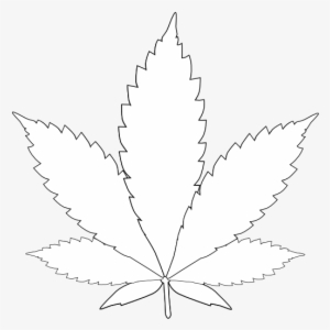 Download Leaf Weed Tattoos - Weed Clipart Black And White #120472