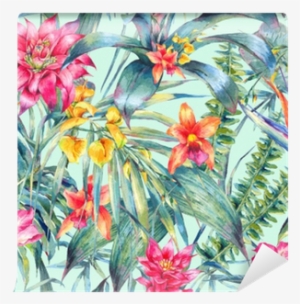 Watercolor Floral Tropical Seamless Pattern - Jk7 Skincare #120498