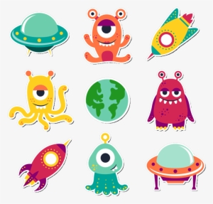 Clip Free Stock Cartoon Clip Art Planet Transprent - Extraterrestres Dibujos #120636