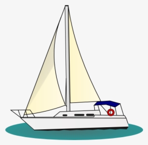 Sailboat Silhouette Png Clip Art - Clip Art Of Yatch #121560