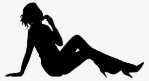 Free Download - People Sitting Silhouette Png #121759