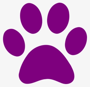 Purple Paw Print #121886 Purple Paw Print #121886