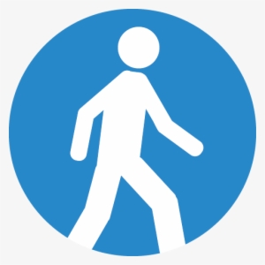 Symbol Of A Person Walking - Pedestrian Traffic Light Png #122044