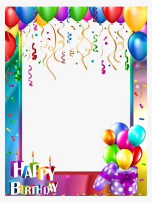 Happy Birthday Png Transparent Frame Gallery Yopriceville - Happy ...