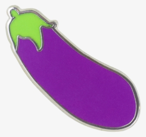 Eggplant Emoji Pin - Vitreous Enamel #122732