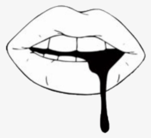 Collection Of Free Lips Drawing Black And White Download - Black And White Lips #122775