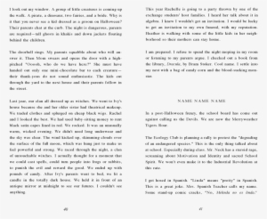 I Look Out My Window - Document #122996