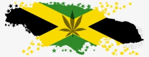 Marijuana And Flag Map Of Jamaica - Jamaica Flag Marijuana #123250
