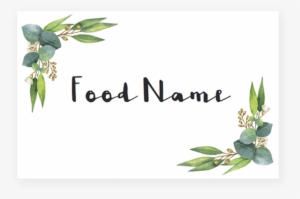 Greenery Baby Shower Food Cards Printable By Littlesizzle - Baby Shower #123701